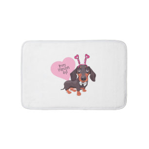 Dog Valentijn s Day Badmat