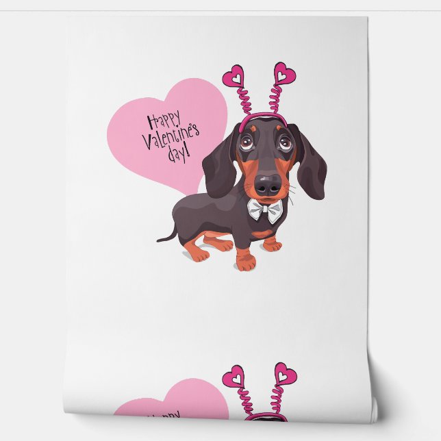 Dog Valentijn s Day Behang (Afrollen)
