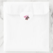 Dog Valentijn s Day Hart Sticker (Tas)