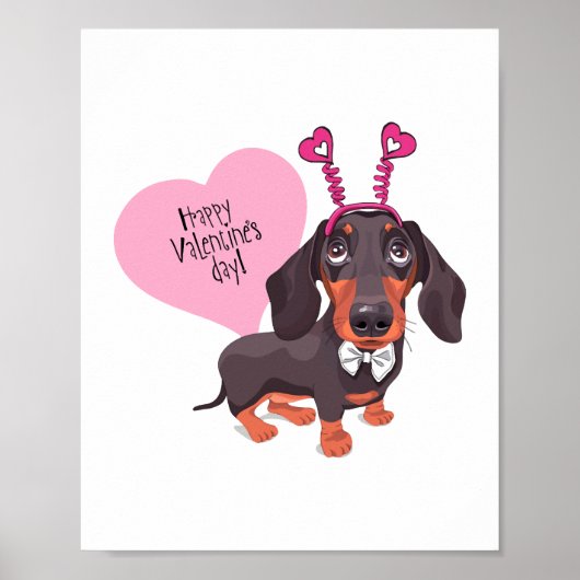 Dog Valentijn s Day Poster (Voorkant)