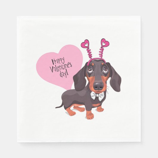 Dog Valentijn s Day Servet (Voorkant)