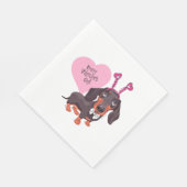 Dog Valentijn s Day Servet (Hoek)