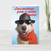 Dog Valentijn Secret Admirer Wenskaart Jitka Feestdagen Kaart (Voorkant)