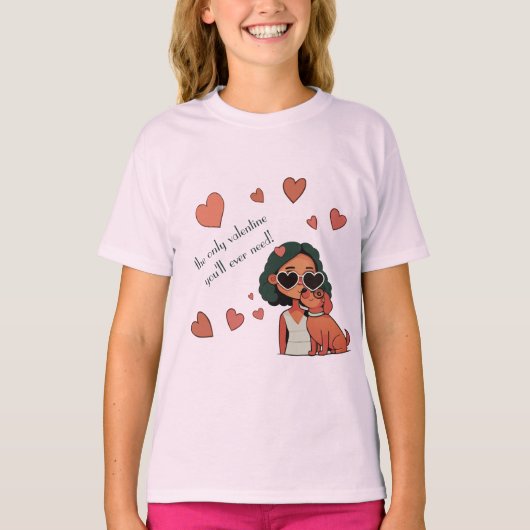 Dog Valentijn T-shirt (Voorkant)