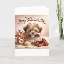 Dog Valentijnsdag kaart