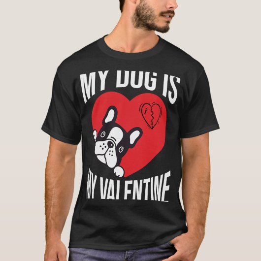 Dog Valentijnsdag Mannen T-shirt (Voorkant)