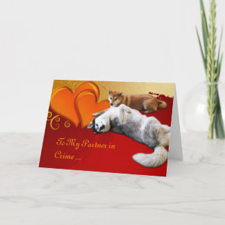 Dog Valentine's Day Card Feestdagen Kaart
