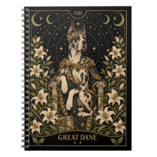 Dog van Bordeaux, Starlit Tarot Kunst Notitieboek