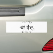 Dog van de bride bumpersticker (Op auto)