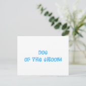 Dog van de Groom Briefkaart (Staand voorkant)