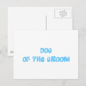 Dog van de Groom Briefkaart (Voorkant / Achterkant)