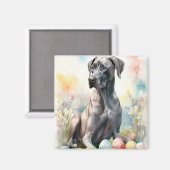 Dog van Groot Dane met Paaseieren Magneet (Voorkant / Achterkant)