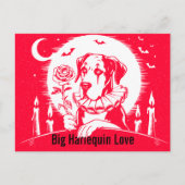 Dog van Groot formaat "GROTE LIEFDE" Briefkaart (Voorkant)