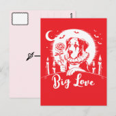 Dog van groot formaat "GROTE LIEFDE" Briefkaart (Voorkant / Achterkant)