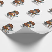 Dog verkleed als een detective | kies voor de acht cadeaupapier (Hoek)