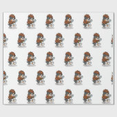 Dog verkleed als een detective | kies voor de acht cadeaupapier (Vlak)