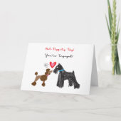 Dog Verloving Kaart (Voorkant)