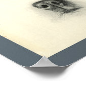 Dog Veterinary Skull Head Musea Anatomie Afdrukken Poster (Hoek)