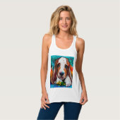 Dog vibes is alleen maar een schattige hond tanktop (Volledige Voorkant)