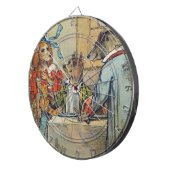 Dog Victoriaans Dinner Dress Doggy Dartbord (Voorkant Rechts)