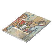 Dog Victoriaans Dinner Dress Doggy Notitieblok (Linkerzijde)