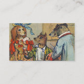 Dog Victoriaans Dinner Dress Doggy Visitekaartje (Achterkant)