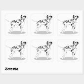 Dog Vierkante Sticker (Vel)