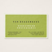 Dog  visitekaartje (Achterkant)