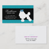 Dog Visitekaartje Podle Cute Polka Dot Blue (Voorkant / Achterkant)