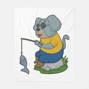 Dog Vist Fisher Finshing Fleece Deken