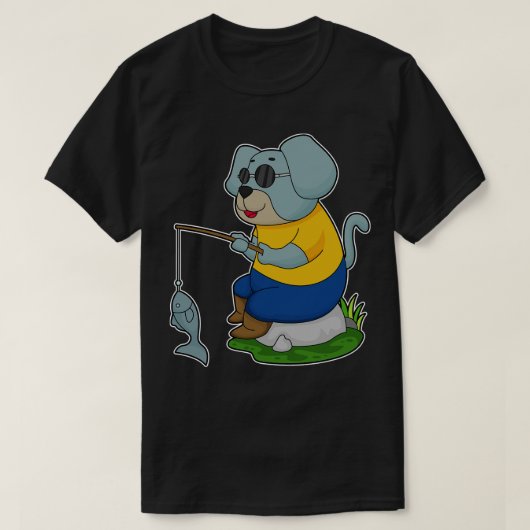 Dog Vist Fisher Finshing T-shirt (Design voorkant)