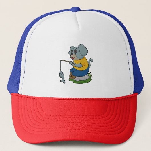 Dog Vist Fisher Finshing Trucker Pet (Voorkant)