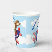 Dog Vliegvliegtuig kinderen Birthday Party Papieren Bekers (Rechts)