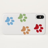 Dog-voetafdruk Case-Mate iPhone Case (Achterkant (horizontaal))
