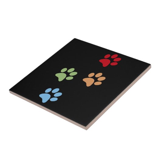 Dog-voetafdruk Tegeltje (Zijkant)