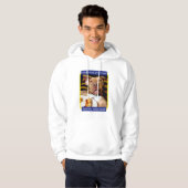 Dog vol met Pizza Hoodie (Voorkant volledig)