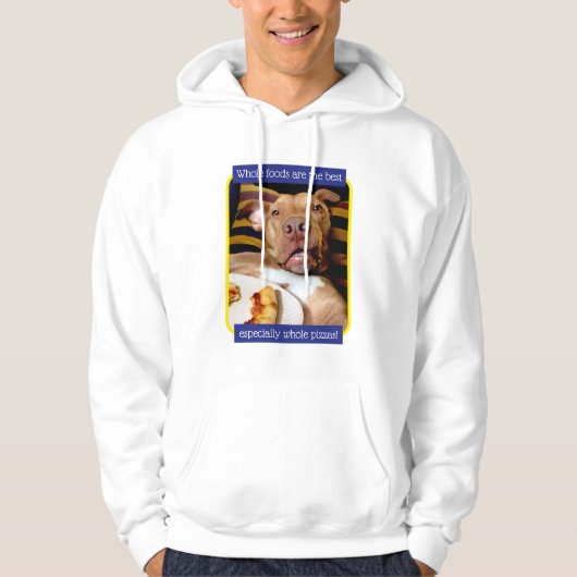 Dog vol met Pizza Hoodie (Voorkant)