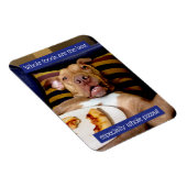 Dog vol met Pizza Magneet (Rechterzijde)