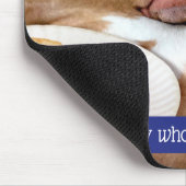 Dog vol met Pizza Muismat (Hoek)