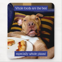 Dog vol met Pizza