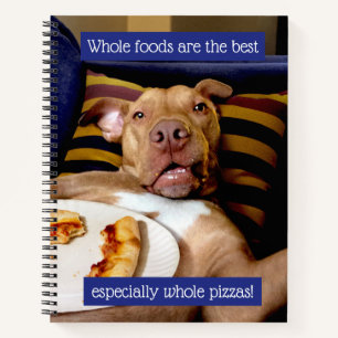 Dog vol met Pizza Notitieboek