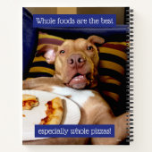 Dog vol met Pizza Notitieboek (Achterkant)