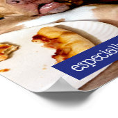 Dog vol met Pizza Poster (Hoek)