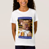 Dog vol met Pizza T-shirt (Voorkant)