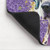 DOG VOOR CUTE WATERVERF MARDI GRAS DALMATION DOG MUISMAT (Hoek)