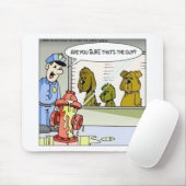 Dog Vs Hydrant Politie Lijn omhoog Funny Giften &  Muismat (Met muis)