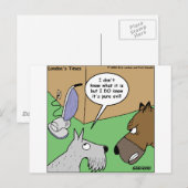 Dog VS. Vacuum Cleaner Funny Gifts & Collectibles Briefkaart (Voorkant / Achterkant)