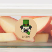 Dog w Pet en Shamrock St Patrick's | personalisere Labels (Aangebracht)