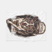 Dog Waking Professional Dog Walker Hat Graphic  Fleece Deken (Voorkant (Horizontaal))