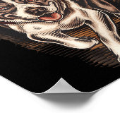 Dog Waking Professional Dog Walker Hat Graphic  Poster (Hoek)